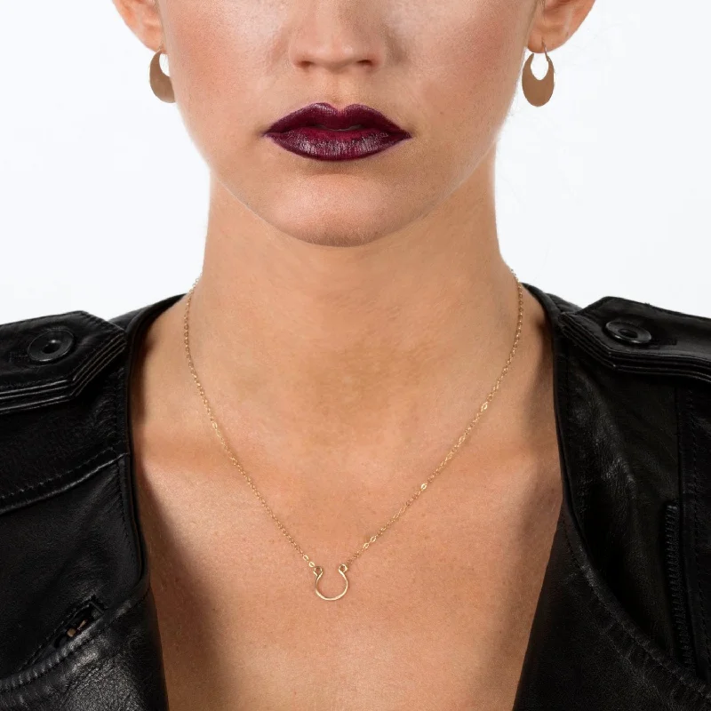 Exclusive Jewelry Sale – Shine For Less Lucky Horseshoe Necklace in 14K Gold Fill