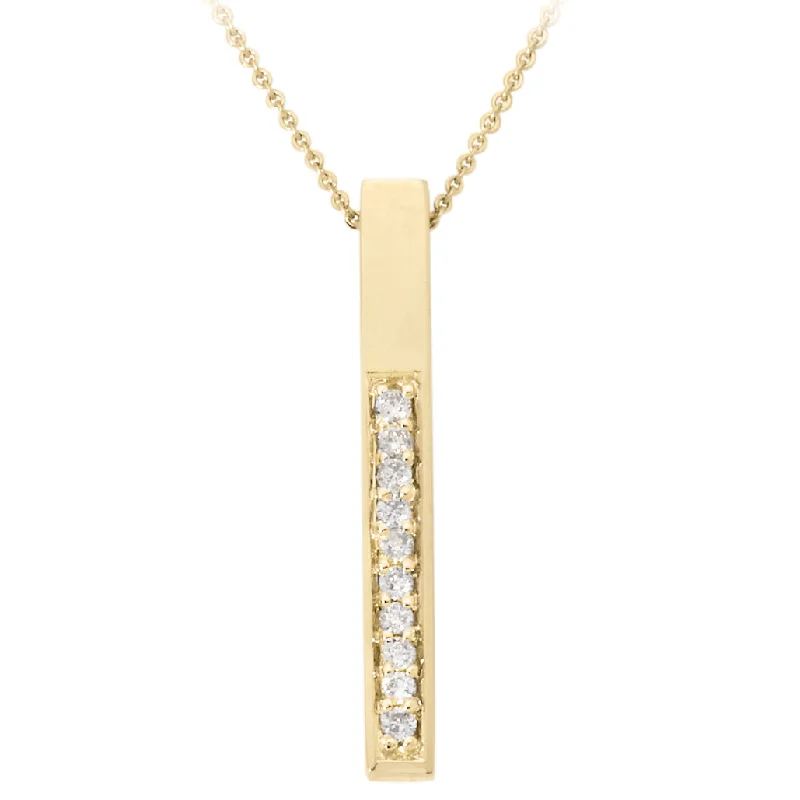 Chic And Stylish Jewelry At Exclusive Prices Gold & Diamond Stick Pendant