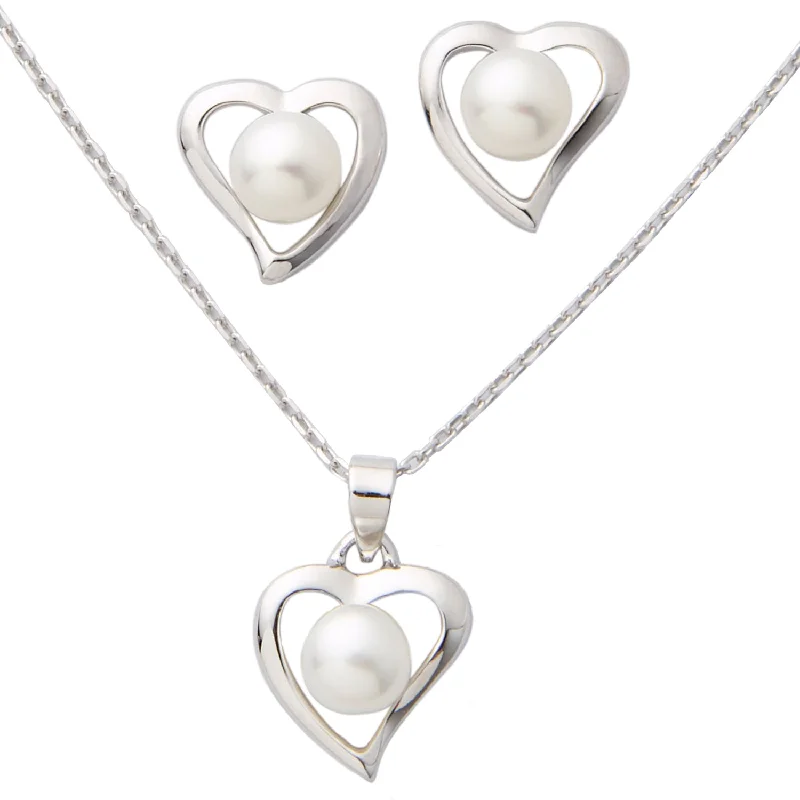 Flash Sale On Exquisite Jewelry – Don't Miss Out Heart-Shaped Pearl Earring & Necklace Set Flash Sale On Exquisite Jewelry – Don't Miss Out Heart-Shaped Pearl Earring & Necklace Set