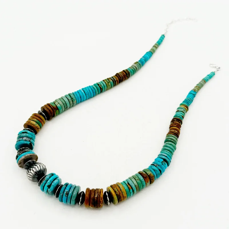 Seasonal Jewelry Sale – Upgrade Your Collection Hespera and Crystal Hailey Rainbow Turquoise Necklace