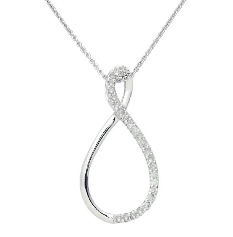 Bestselling Jewelry At Special Promotional Rates Infinity Diamond Necklace - 10k Gold Bestselling Jewelry At Special Promotional Rates Infinity Diamond Necklace - 10k Gold