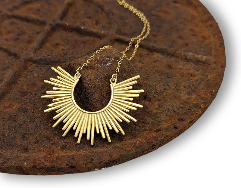 Flash Sale On Stunning Jewelry – Don't Miss Out Large Halo Necklace - 14k Gold Overlay Pendant Flash Sale On Stunning Jewelry – Don't Miss Out Large Halo Necklace - 14k Gold Overlay Pendant