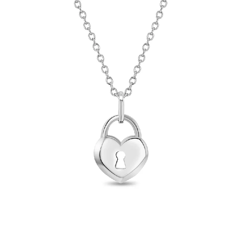 Elegant Jewelry, Exclusive Prices – Shop Now Locked Heart Kids / Children's / Girls Pendant/Necklace - Sterling Silver Elegant Jewelry, Exclusive Prices – Shop Now Locked Heart Kids / Children's / Girls Pendant/Necklace - Sterling Silver