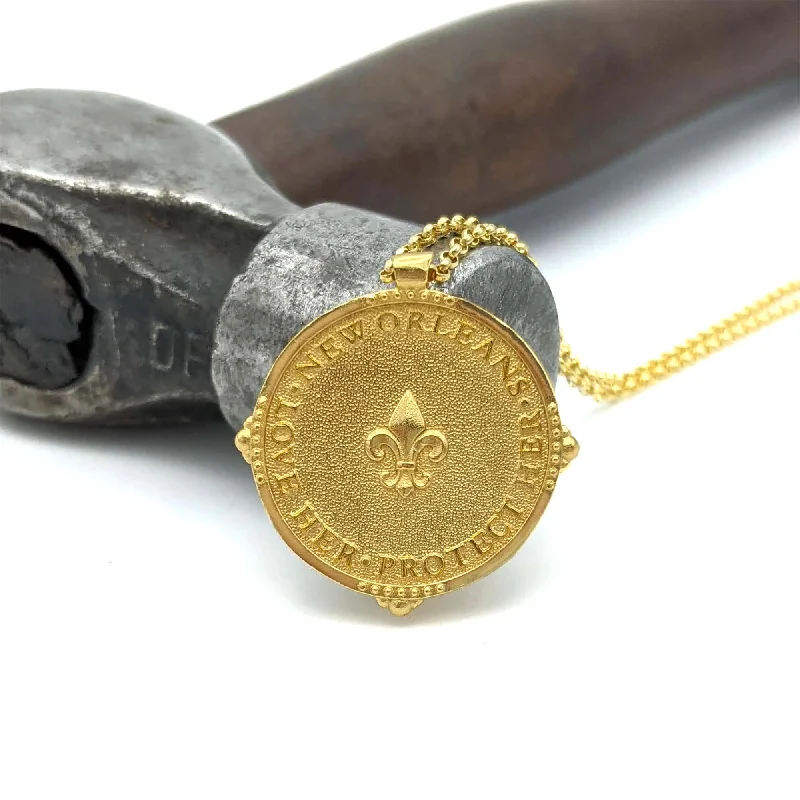 High-End Sparkle, Low-End Prices – Jewelry Sale Live New Orleans Love Necklace Pendant in 14K Gold Dipped High-End Sparkle, Low-End Prices – Jewelry Sale Live New Orleans Love Necklace Pendant in 14K Gold Dipped