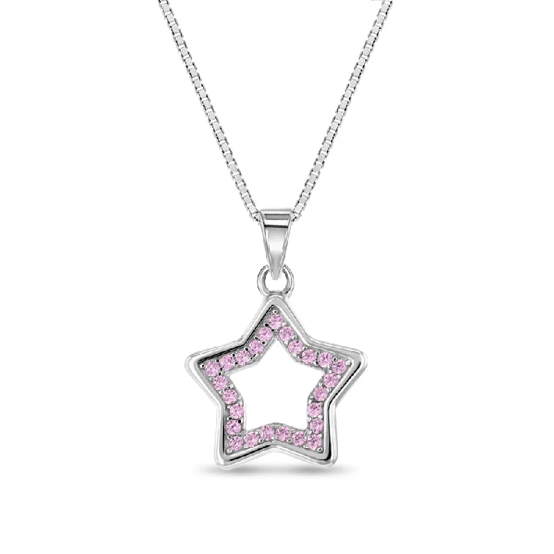 Exclusive Jewelry Markdowns – Limited-Time Offer Open CZ Star Kids / Children's / Girls Pendant/Necklace - Sterling Silver Exclusive Jewelry Markdowns – Limited-Time Offer Open CZ Star Kids / Children's / Girls Pendant/Necklace - Sterling Silver