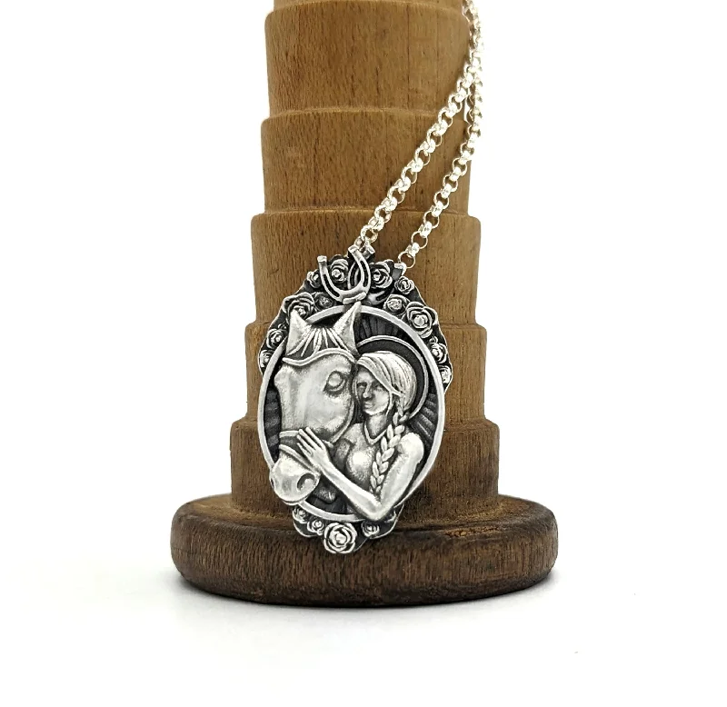 Must-Have Jewelry Pieces At Reduced Prices Our Lady of Free Rein - Patron Saint Necklace for Horse Lovers Must-Have Jewelry Pieces At Reduced Prices Our Lady of Free Rein - Patron Saint Necklace for Horse Lovers