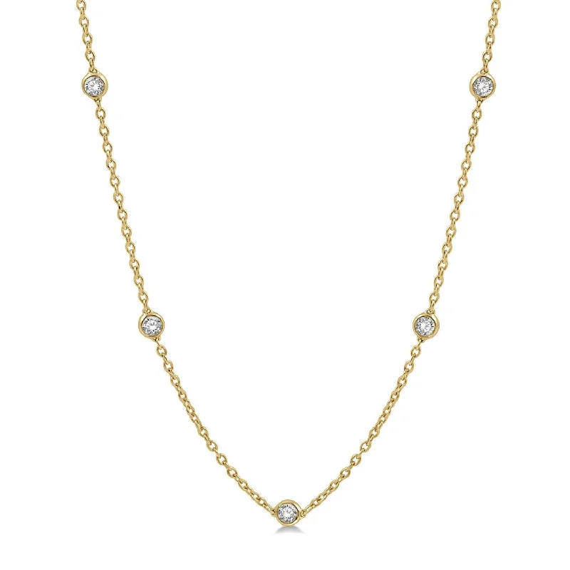 Shop Handcrafted Jewelry At Special Promotional Rates Round Brilliant Diamond Necklace - 1.00twt Shop Handcrafted Jewelry At Special Promotional Rates Round Brilliant Diamond Necklace - 1.00twt