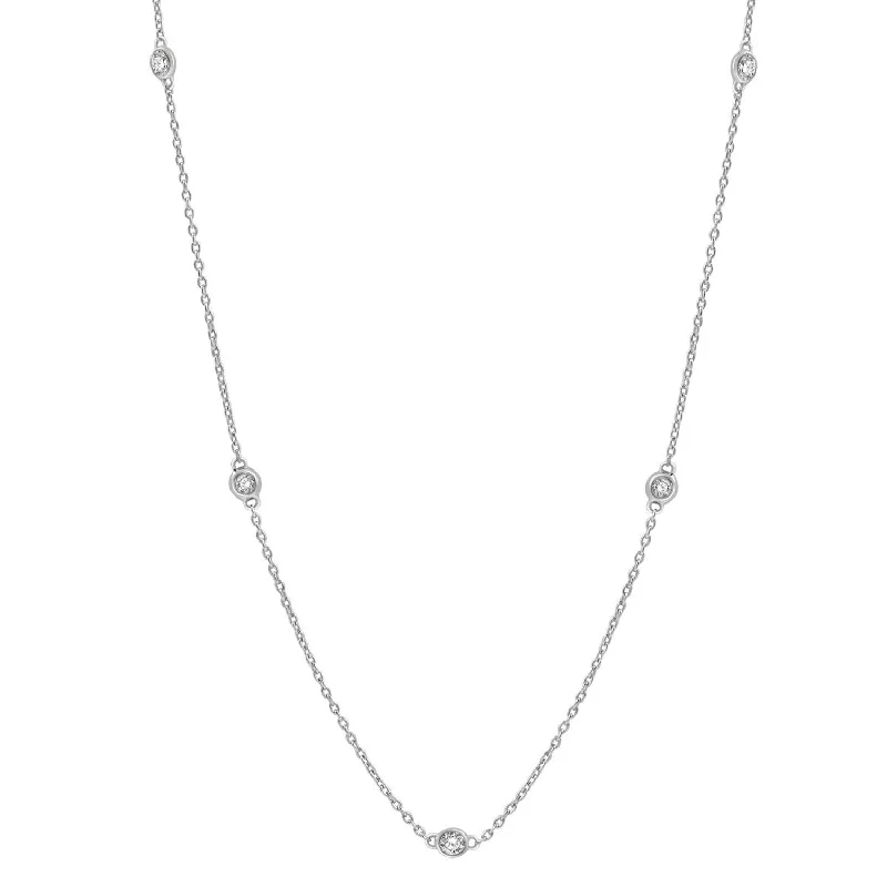 Grab Exquisite Jewelry At The Lowest Prices Round Brilliant Diamond Necklace - .5twt Grab Exquisite Jewelry At The Lowest Prices Round Brilliant Diamond Necklace - .5twt