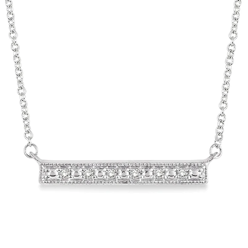 Bestselling Jewelry Now On Sale – Elevate Your Look Silver Diamond Bar Necklace