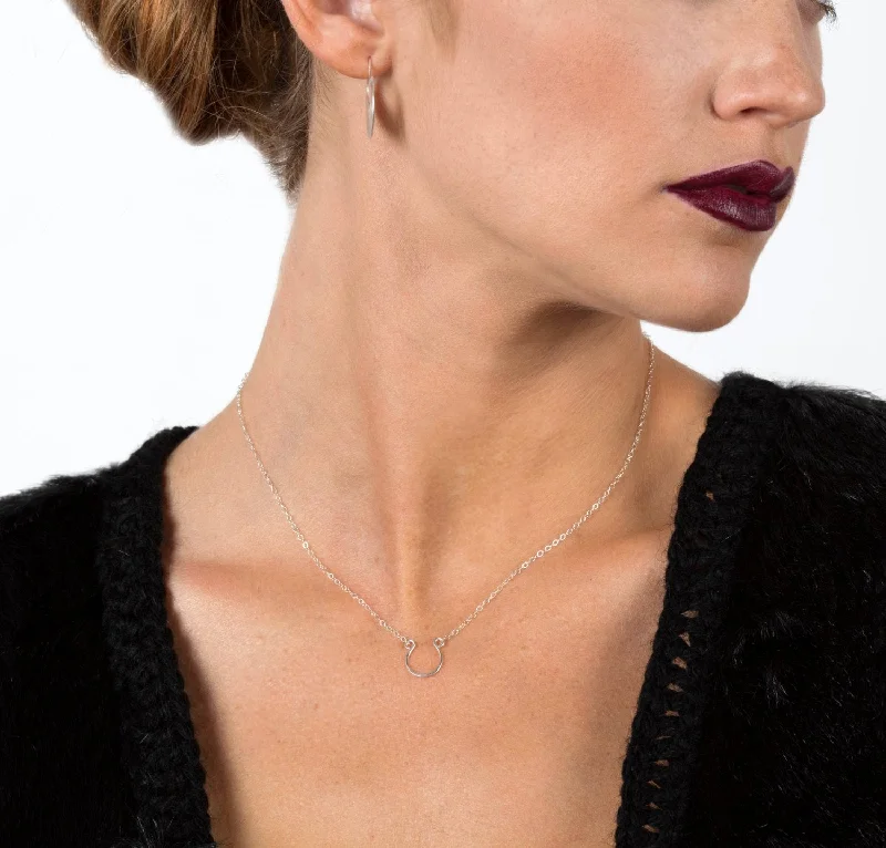The Ultimate Jewelry Sale – Shop Premium Styles Lucky Horseshoe Necklace in Sterling Silver The Ultimate Jewelry Sale – Shop Premium Styles Lucky Horseshoe Necklace in Sterling Silver