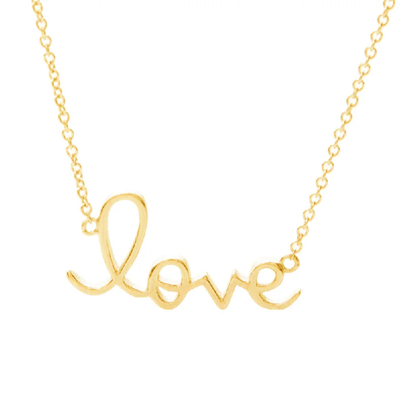 Sparkle For Less – Shop Our Limited-Time Jewelry Deals Sterling Silver Love Necklace- Gold Overlay Sparkle For Less – Shop Our Limited-Time Jewelry Deals Sterling Silver Love Necklace- Gold Overlay