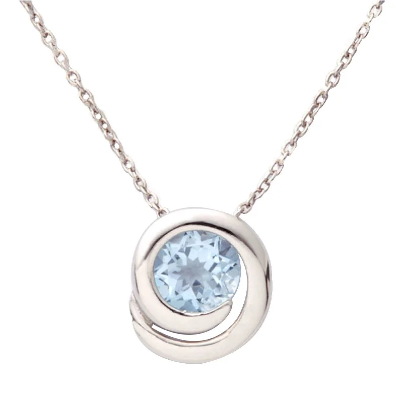 Grab Your Dream Jewelry At The Lowest Prices Blue Topaz Swirl Necklace