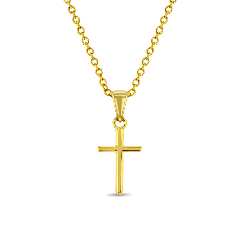 Flash Sale On Exquisite Jewelry – Don't Miss Out Tiny Cross Toddler / Kids / Boys Pendant/Necklace - Sterling Silver