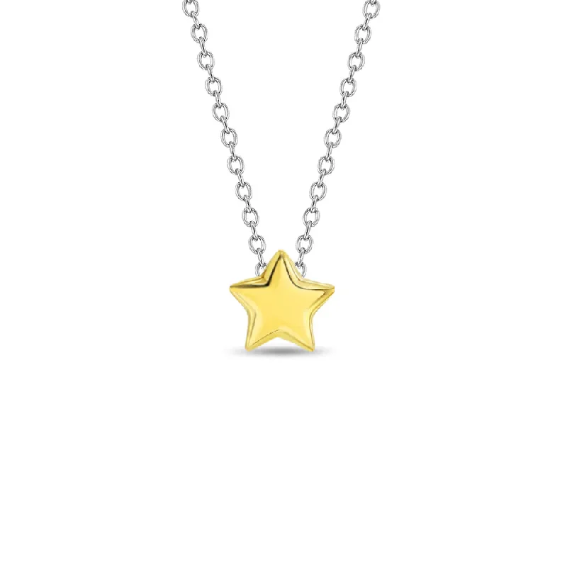 Jewelry Flash Sale – Stylish Designs At Unbeatable Rates Tiny Puffed Star 16" Kids / Teen Necklace Yellow Gold Plated - Sterling Silver Jewelry Flash Sale – Stylish Designs At Unbeatable Rates Tiny Puffed Star 16" Kids / Teen Necklace Yellow Gold Plated - Sterling Silver