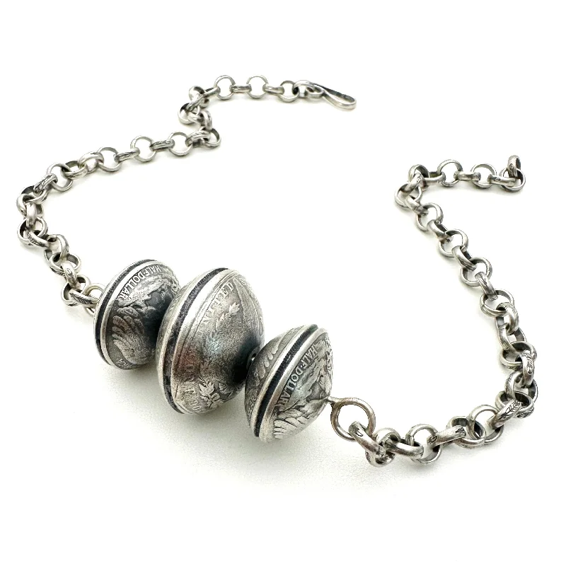 Handmade Pearl Jewelry For Timeless Elegance Vintage Coin Bar Necklace by Jason Ogg Handmade Pearl Jewelry For Timeless Elegance Vintage Coin Bar Necklace by Jason Ogg