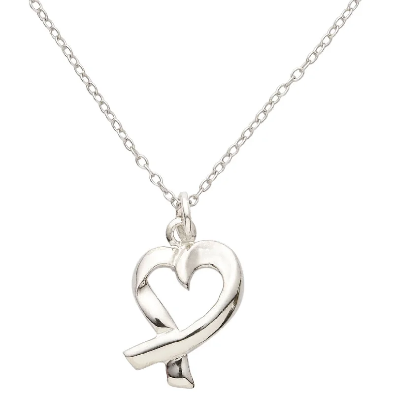 Jewelry Deals That Outshine The Rest Sterling Silver Whimsical Heart Necklace