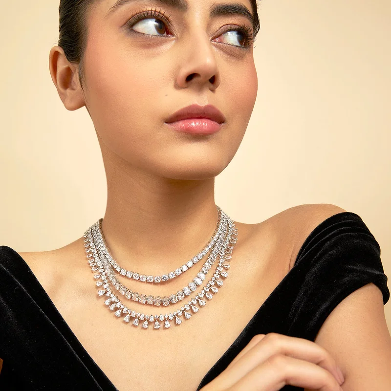 Luxury Meets Affordability – Jewelry Sale Now Live Zircon Necklace 169353