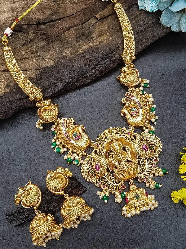 Affordable Luxury Jewelry For Every Occasion Gold Plated Bridal Medium Necklace Set Affordable Luxury Jewelry For Every Occasion Gold Plated Bridal Medium Necklace Set