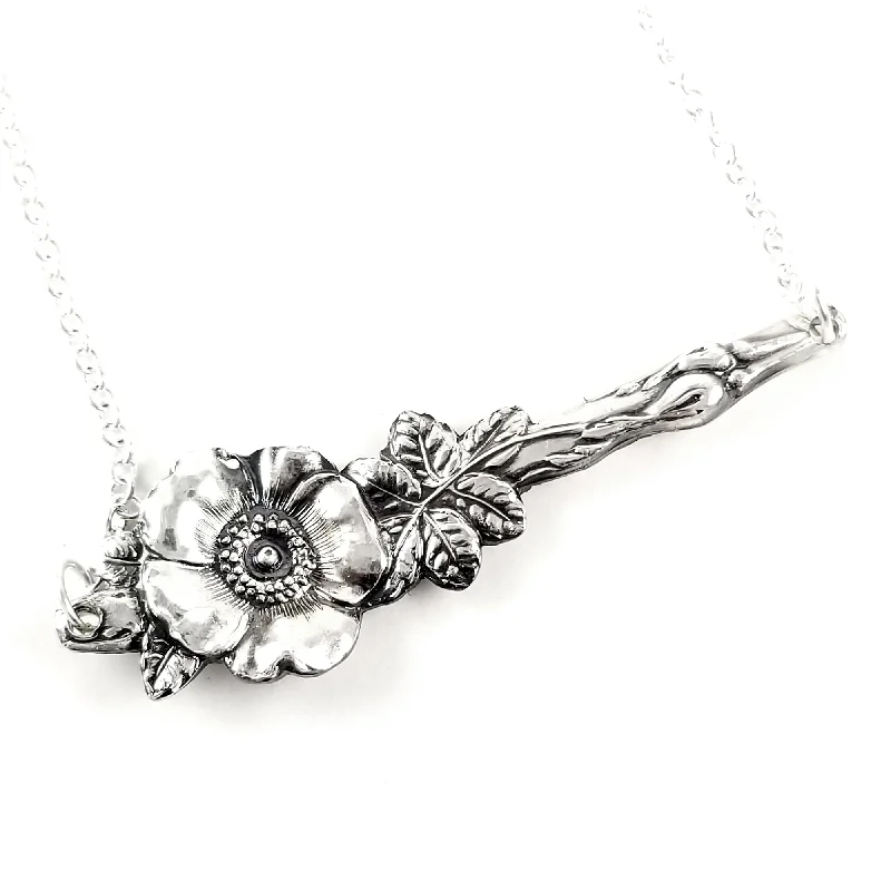 Elegant Jewelry, Exclusive Prices – Shop Now Harlequin Wild Rose Spoon Bar Necklace