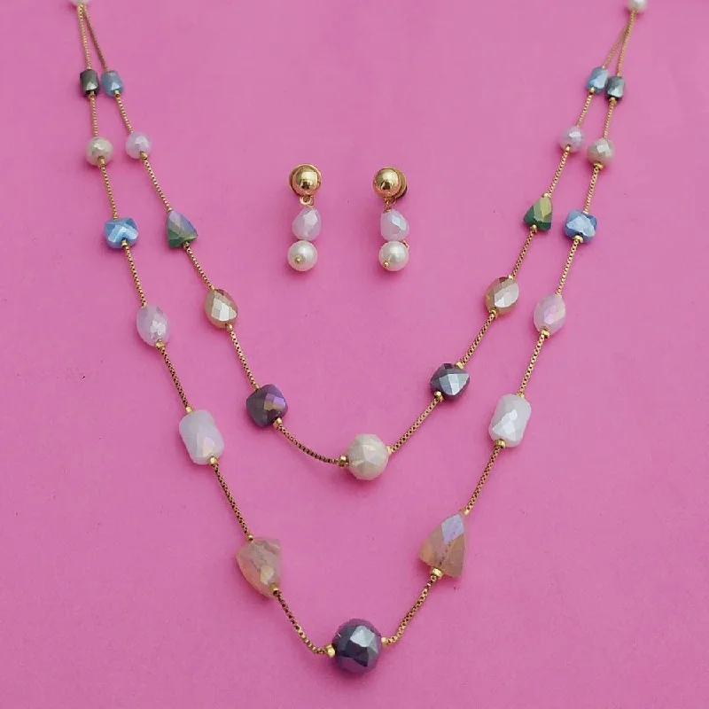 Don't Miss Our Biggest Jewelry Sale Of The Season JCM Gold Plated Beads Double Layer Necklace Set Don't Miss Our Biggest Jewelry Sale Of The Season JCM Gold Plated Beads Double Layer Necklace Set