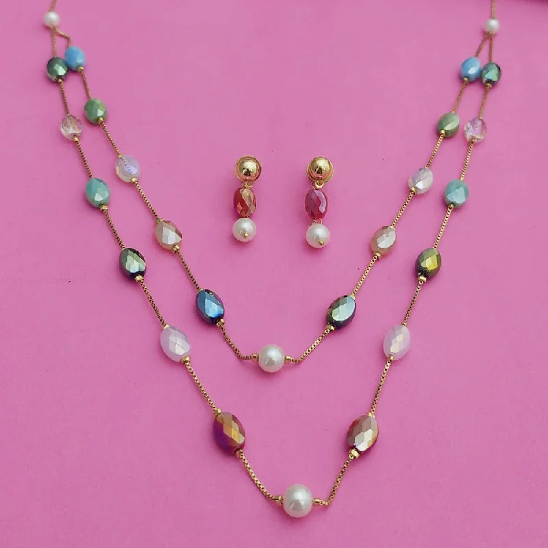 Stunning Jewelry At A Fraction Of The Price JCM Gold Plated Beads Double Layer Necklace Set Stunning Jewelry At A Fraction Of The Price JCM Gold Plated Beads Double Layer Necklace Set