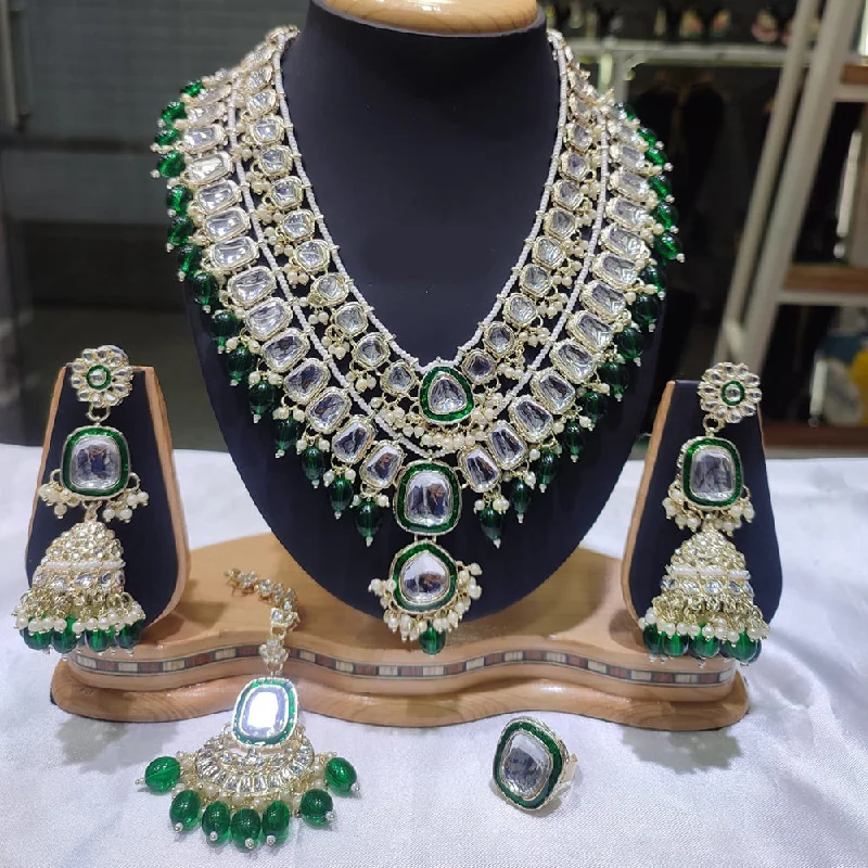 Shop Dazzling Jewelry With Special Promotional Discounts Lucentarts Jewellery Gold Plated Kundan Stone And Pearl Necklace Set Shop Dazzling Jewelry With Special Promotional Discounts Lucentarts Jewellery Gold Plated Kundan Stone And Pearl Necklace Set