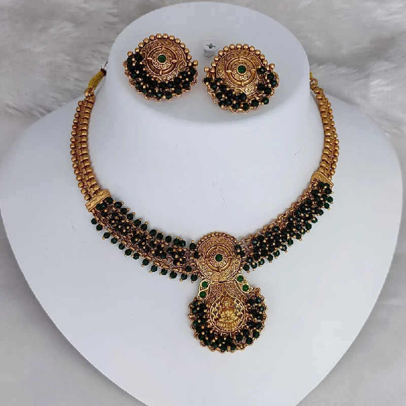 Flash Sale On Exquisite Jewelry – Don't Miss Out Lucentarts Jewellery Gold Plated Temple Pearls Necklace Set Flash Sale On Exquisite Jewelry – Don't Miss Out Lucentarts Jewellery Gold Plated Temple Pearls Necklace Set