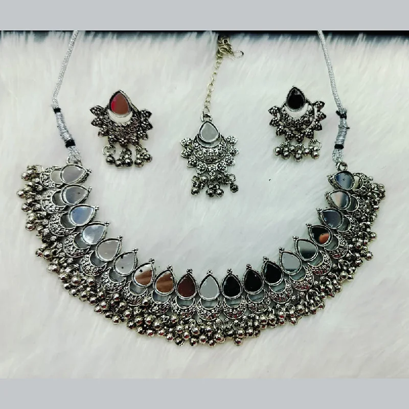 Shop Stylish Jewelry Now And Save Big Manisha Jewellery Oxidised Plated Mirror Necklace Set Shop Stylish Jewelry Now And Save Big Manisha Jewellery Oxidised Plated Mirror Necklace Set