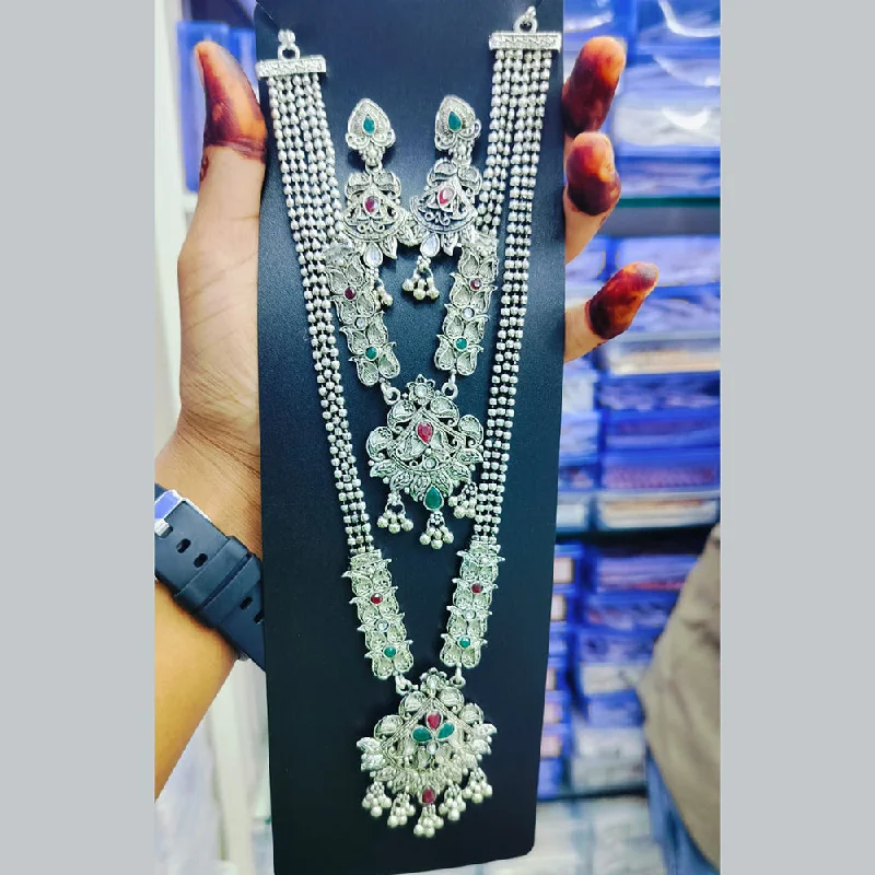 Huge Savings On Timeless Jewelry Collections Manisha Jewellery Oxidised Plated Pota Stone Double Necklace Set Huge Savings On Timeless Jewelry Collections Manisha Jewellery Oxidised Plated Pota Stone Double Necklace Set