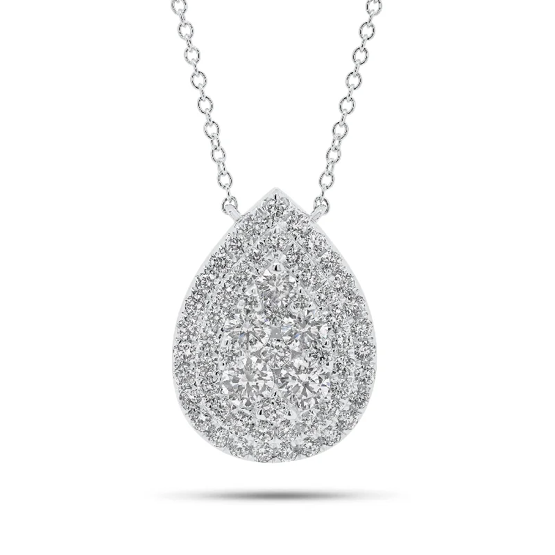 Limited-Time Offer On Elegant Jewelry Pieces Pave Diamond Teardrop Pendant Necklace Limited-Time Offer On Elegant Jewelry Pieces Pave Diamond Teardrop Pendant Necklace
