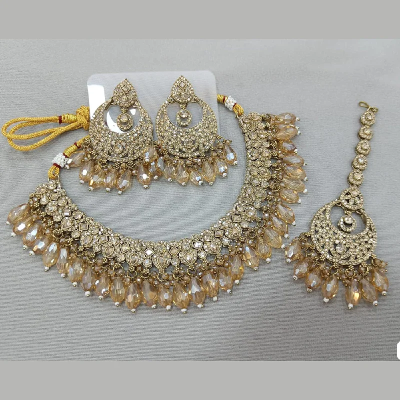 Versatile Layering Jewelry For Effortless Chic Rani Sati Jewels Gold Plated Crystal and Pearl Necklace Set Versatile Layering Jewelry For Effortless Chic Rani Sati Jewels Gold Plated Crystal and Pearl Necklace Set