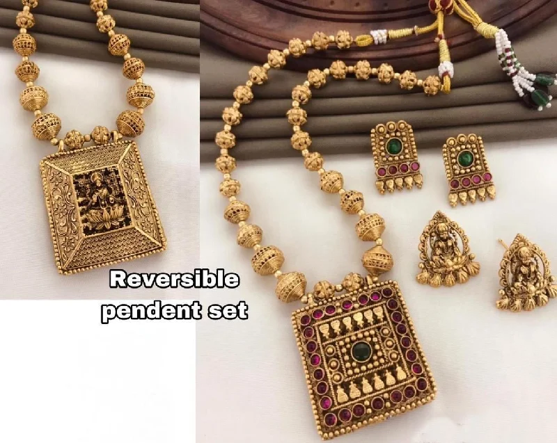 Holiday Jewelry Sale – Perfect Gifts At The Best Prices Reversible Pendant Set with AD Stones Holiday Jewelry Sale – Perfect Gifts At The Best Prices Reversible Pendant Set with AD Stones