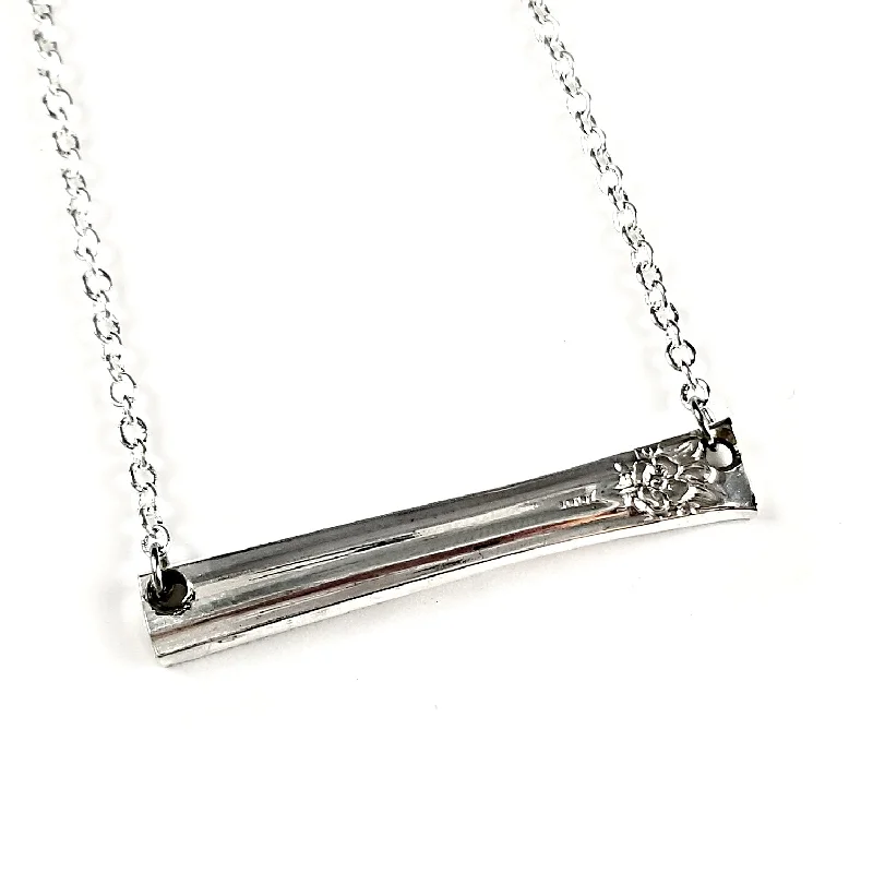 Personalized Jewelry At Special Discount Rates Rogers Jubilee Spoon Bar Necklace