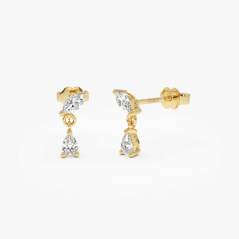 Exclusive Jewelry Sale – Grab Timeless Pieces Now 0.50 ctw 14k Mixed Match Dangling Lab Grown Diamond Studs - Kinsley Exclusive Jewelry Sale – Grab Timeless Pieces Now 0.50 ctw 14k Mixed Match Dangling Lab Grown Diamond Studs - Kinsley