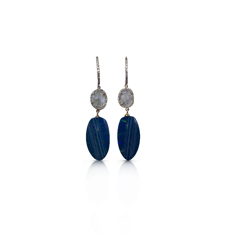 Luxury Jewelry At Unbeatable Discounts 14k Boulder Opal Drop Earrings