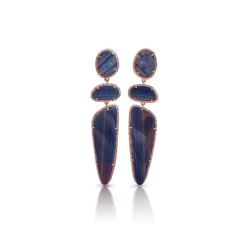 Jewelry Sale Alert – Shop Timeless Elegance Today 14k Boulder Opal Triple Drop Earrings Jewelry Sale Alert – Shop Timeless Elegance Today 14k Boulder Opal Triple Drop Earrings