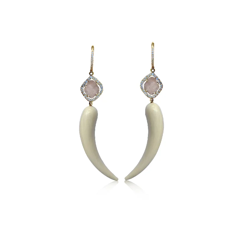 Celebrate With Sparkle – Jewelry Sale Now Live 14k Curved Tusk Drop Earrings