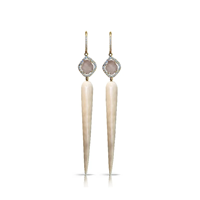 Modern Jewelry At Exclusive Discounts – Shop Today 14k Tear Drop Tusk Earrings