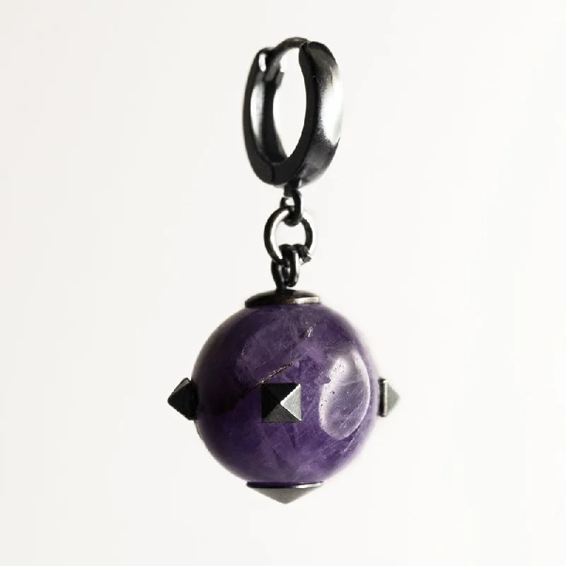 Delicate Crystal Jewelry For Sophisticated Charm Thistle Amethyst earring