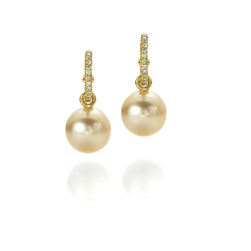 Exclusive Gemstone Jewelry At Special Prices Apricot South Seas Pearl Earrings