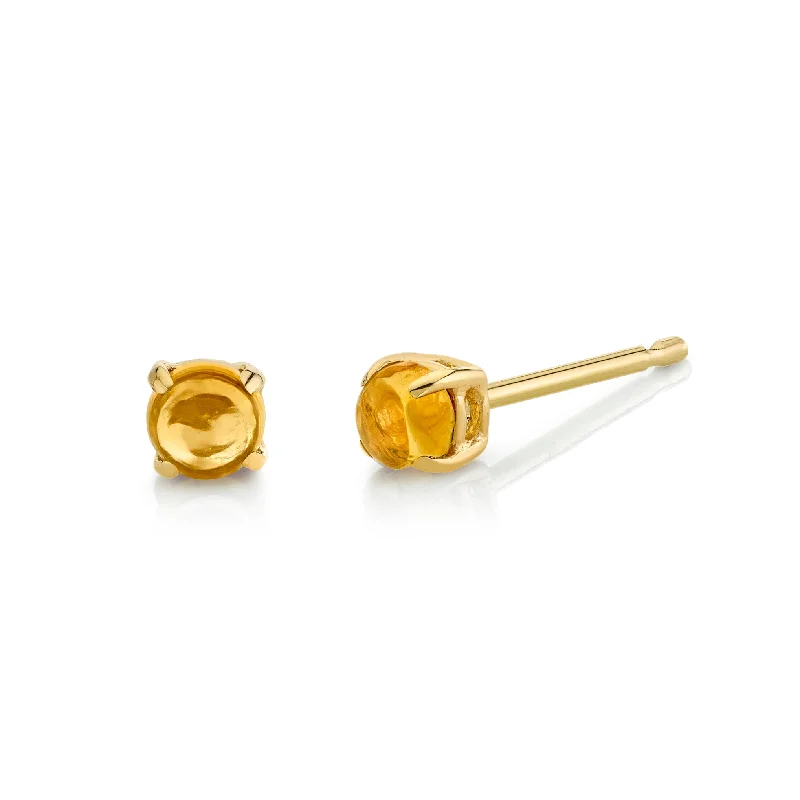 Unique Jewelry Designs Now At Discounted Rates Baby Cab Studs - Citrine