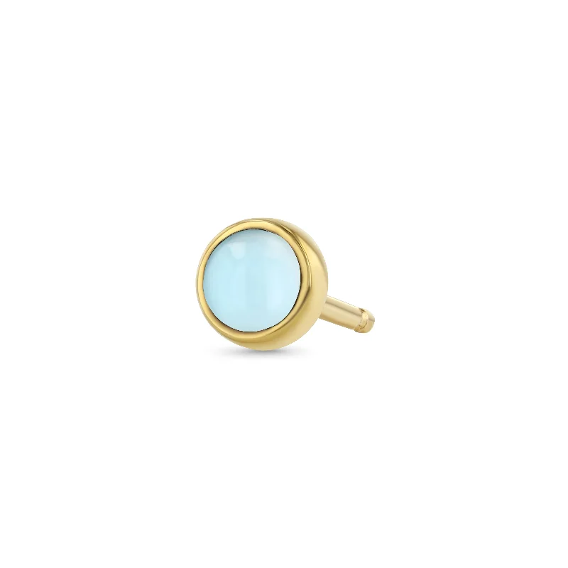 Affordable Glamour – Premium Jewelry At Special Prices Bezel Cab Studs - Blue Topaz