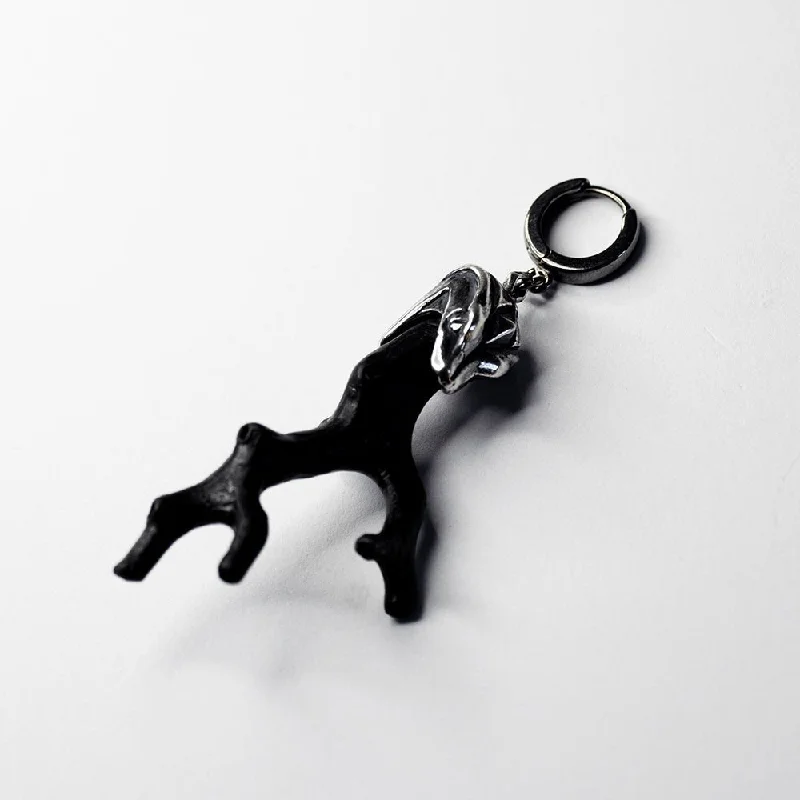 Waterproof Stainless Steel Jewelry For Lasting Beauty Black Coral earring