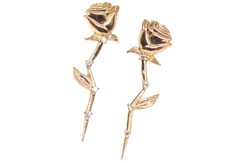 Customized Silver Jewelry For Unique Style Celestial Rose Earring