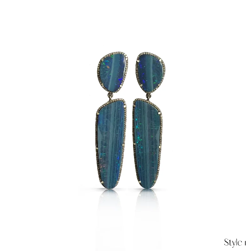 Your Dream Jewelry At Dream Prices Boulder Opal Double Drop Earrings 1