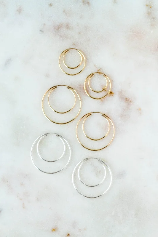 Timeless Jewelry At Special Discount Rates Double Vision Hoops | Large