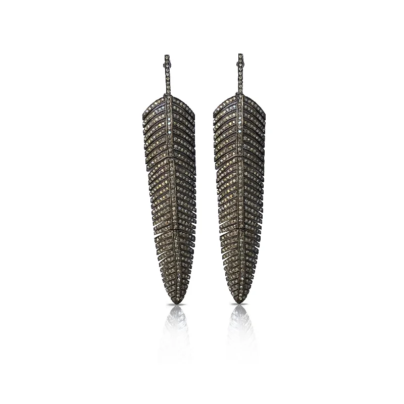Personalized Jewelry Sale – Meaningful Gifts At Great Prices Full Pave Feather Earrings
