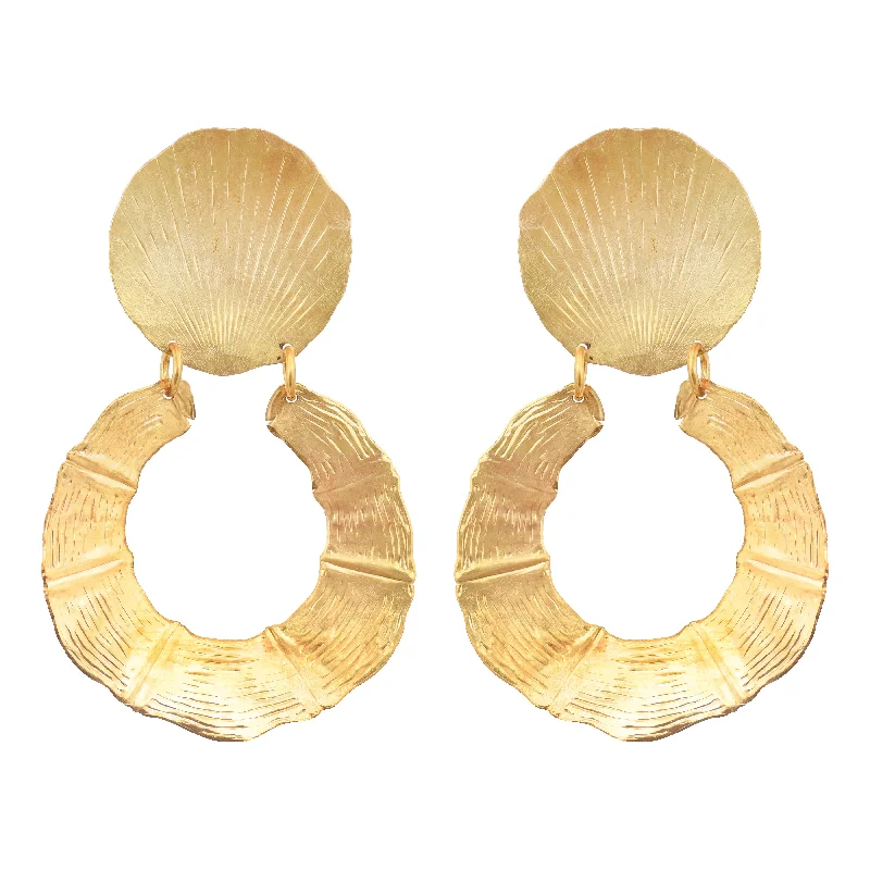 Exclusive Gemstone Jewelry Markdowns – Shop Now Gold Bambou Earrings