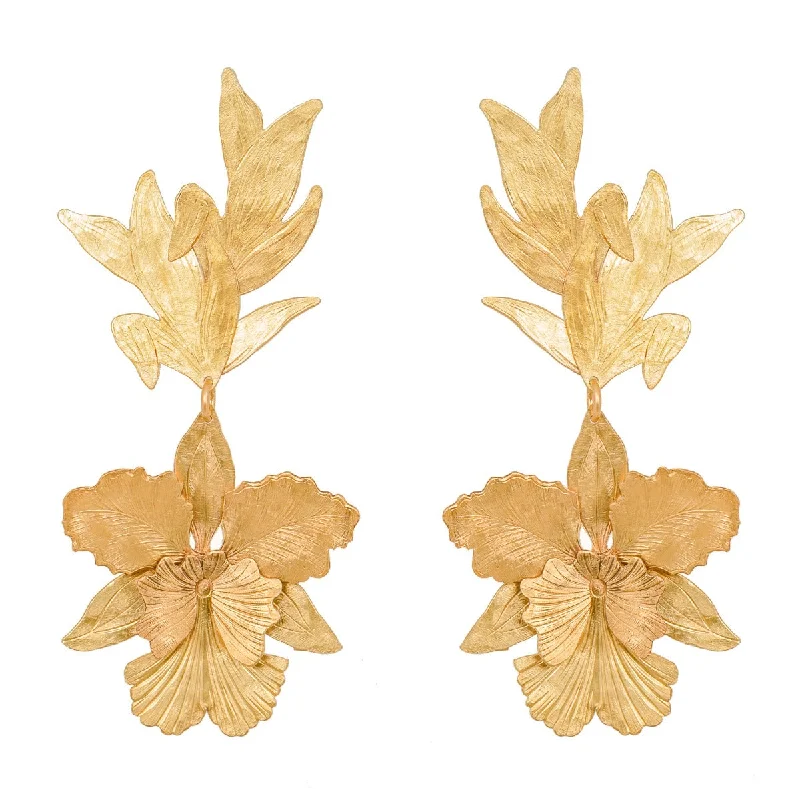 Unlock Unbeatable Jewelry Deals Before They’Re Gone Gold La'akea Orchid Earrings
