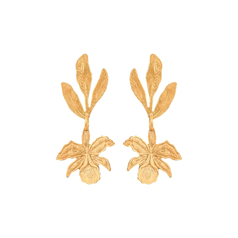 Best-Selling Jewelry Now Available At Special Deals Gold Orchid Earrings